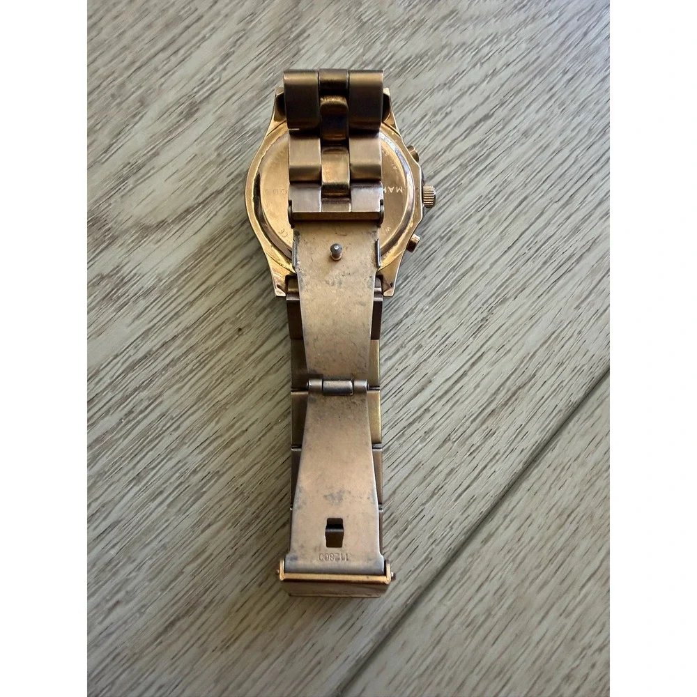 Marc by Marc Jacobs Rose‎ Gold Rock Chronograph Watch Crystal MBM3156 Stainless